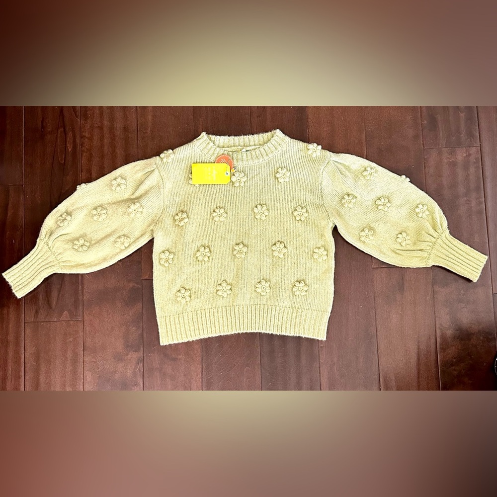 NWT FARM Rio Sweater/Cardigan-Verde Salvi Pull Tricot Artesenal Flores - Picture 9 of 11